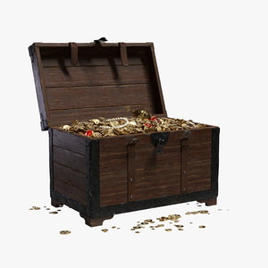 3D treasure chest
