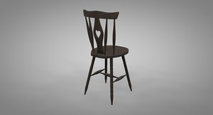 cod tail chair 3D model