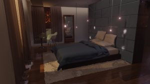 Bedroom Blender Models for Download | TurboSquid