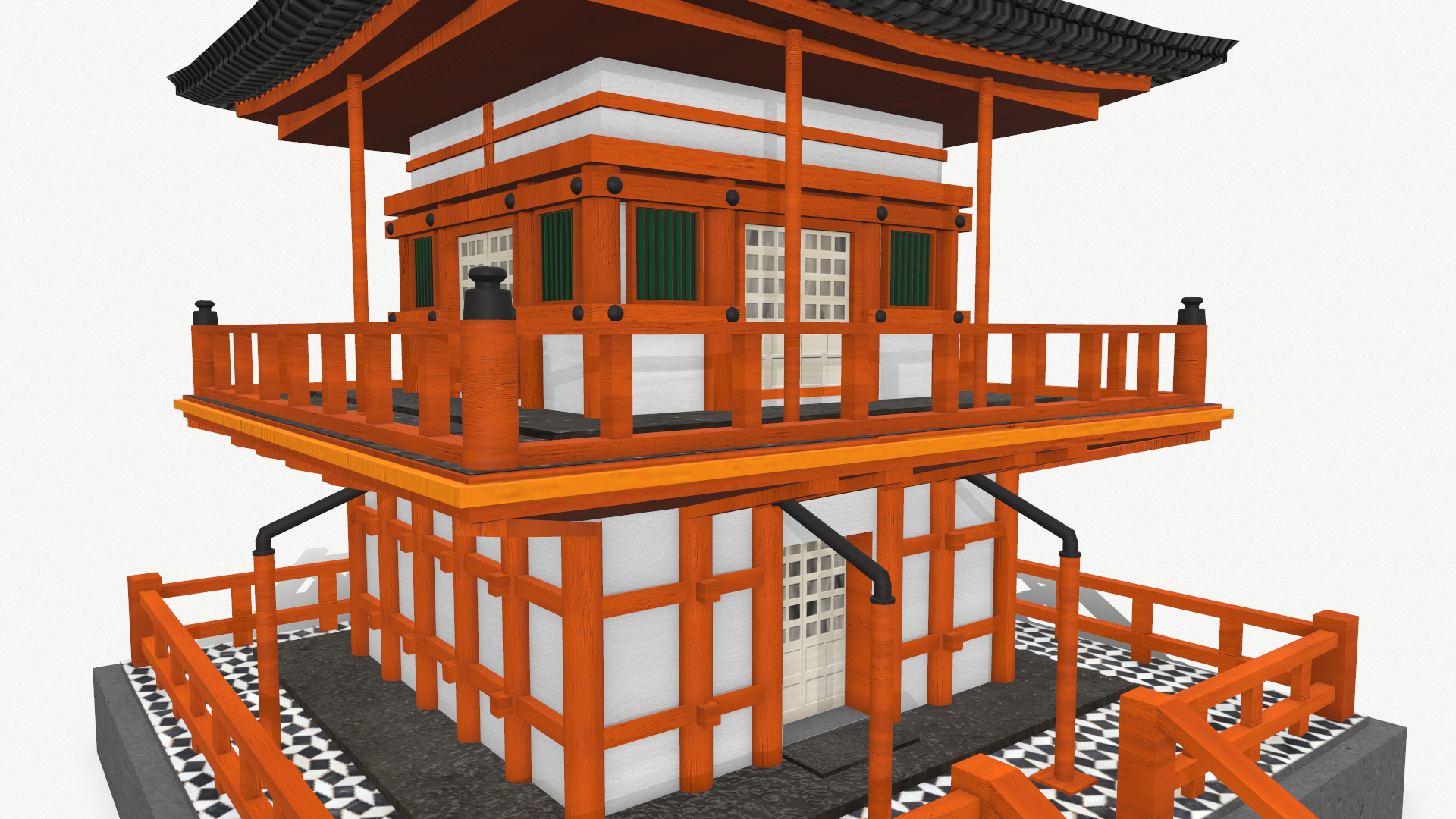 Free japanese temple 3D model - TurboSquid 1375828.