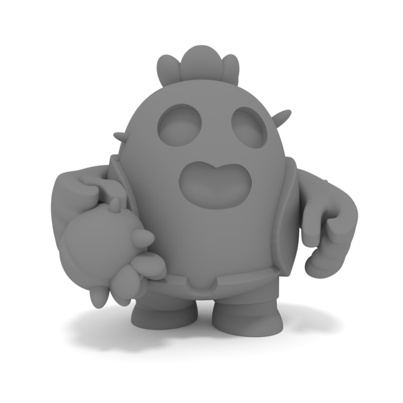 3d Model Brawl Star Spike Turbosquid 1375886 