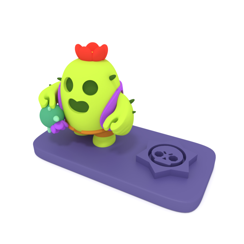 3d Model Brawl Star Spike Turbosquid 1375886 4648