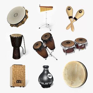 3D midi percussion set 1