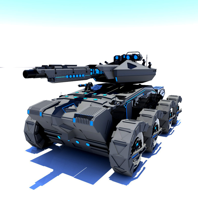 3D model futuristic tank - TurboSquid 1375896