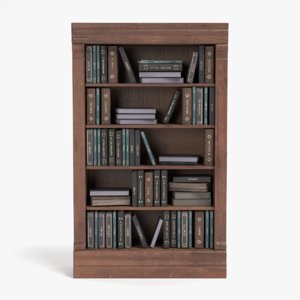 bookshelf pbr 3D model
