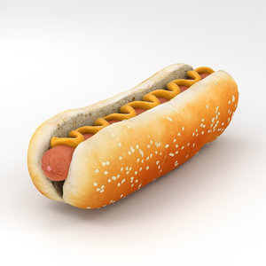hot dog 3D model