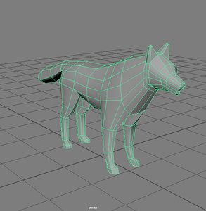 3D wolf