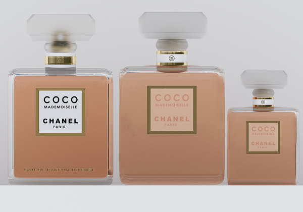 3d Coco Mademoiselle Perfume Set Model Turbosquid