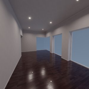 3D modern interior scene model