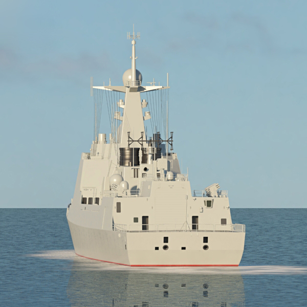 型号052d驱逐舰3d模型 - turbosquid 1376153