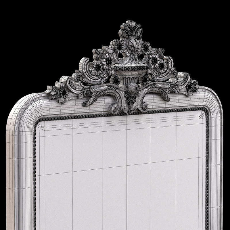 3D louis philippe gilt leaner TurboSquid 1376174