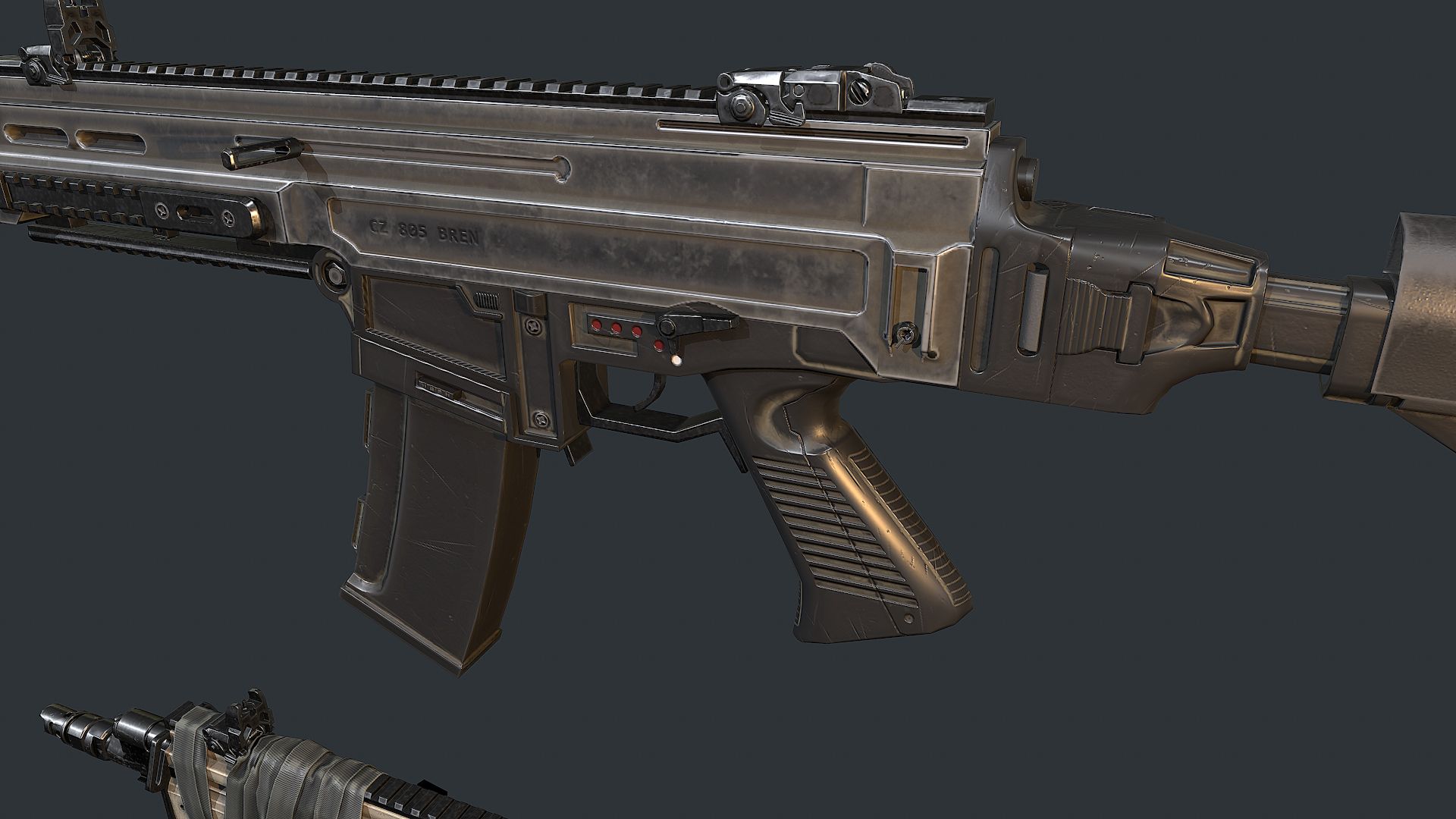 3d model ak12m weapon