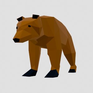 3D style pack animals simple model