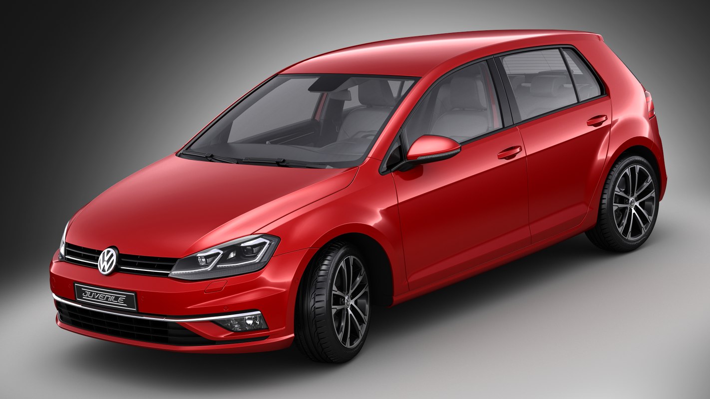 Volkswagen Golf Facelift 3D Model - TurboSquid 1371435