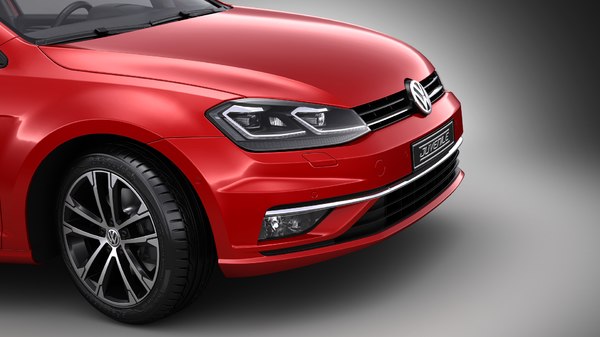 Volkswagen Golf Facelift 3D Model - TurboSquid 1371435