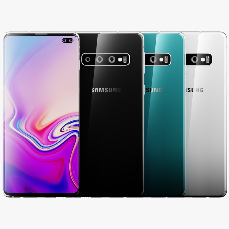 Samsung galaxy s10 3D model TurboSquid 1376511