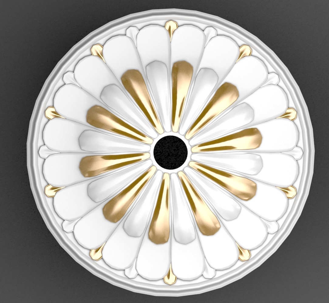 Plaster Ceiling Medallion Model Turbosquid 1376504