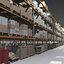 cargo warehouse robot factory 3D model
