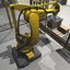cargo warehouse robot factory 3D model