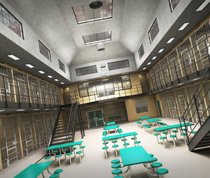 prison architecture jail 3D