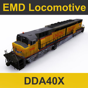 3D model emd locomotive