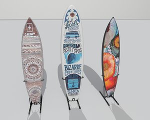surf board 3D