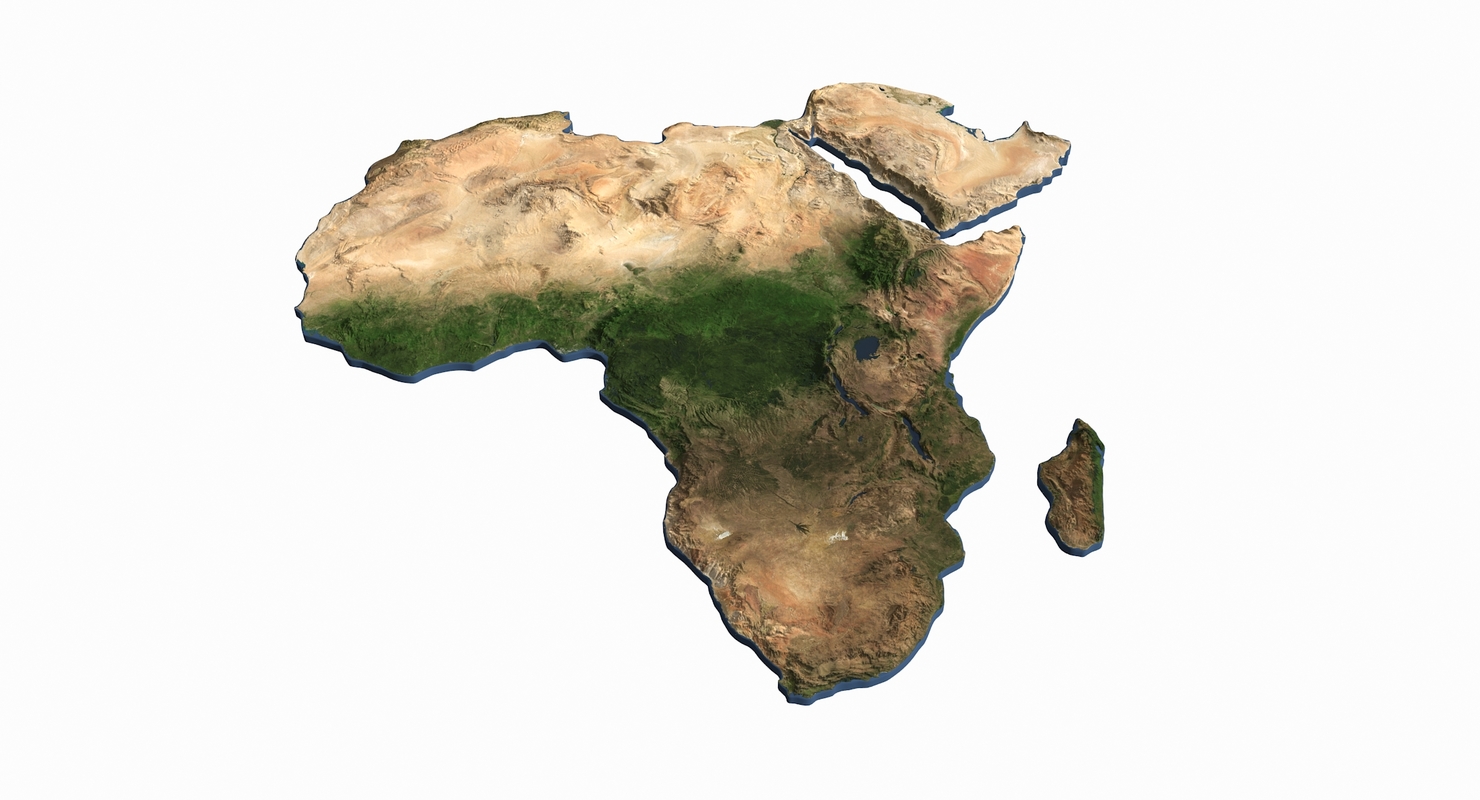 3D africa continent model - TurboSquid 1376835