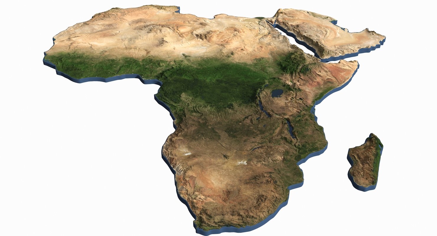 3D africa continent model - TurboSquid 1376835