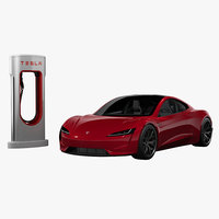 2020 Tesla Roadster with Charger
