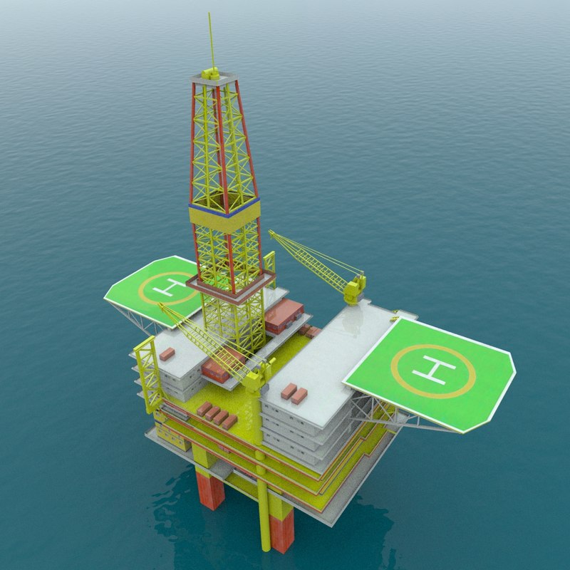 Oil drill 3D model - TurboSquid 1377021