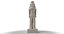 ancient egyptian statue ramses 3D model