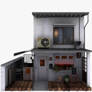 tokyo coffee shop 3D model
