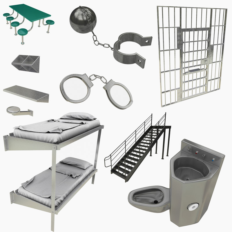 3d Prison Equipment Model Turbosquid 1377171 3d Prison Equipment Collection Model