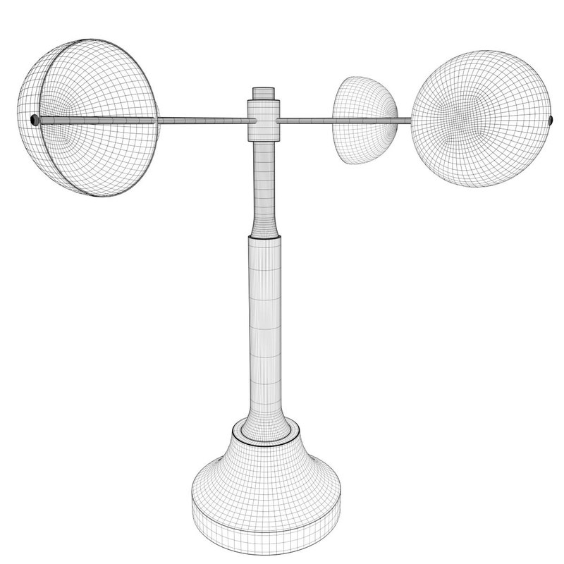 Decorative anemometer 3D model TurboSquid 1377135
