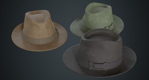 fedora hat 2b model