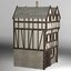 medieval fantasy house model