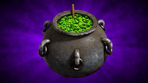 witches cauldron model