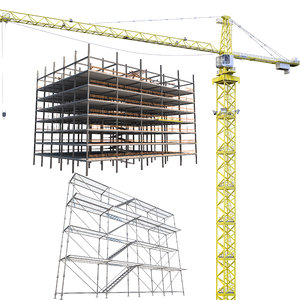 3D construction crane