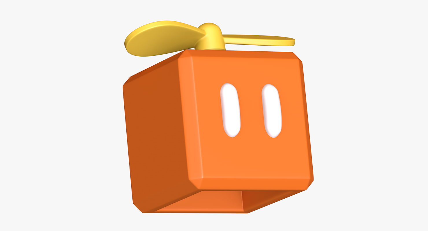 3D propeller box super mario model TurboSquid 1377519