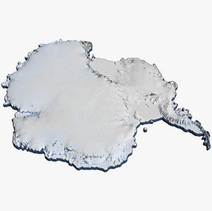 3D antarctica continent