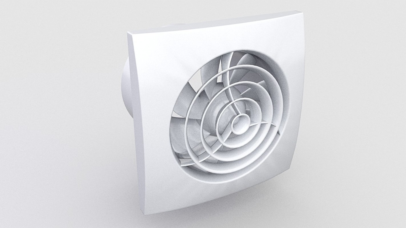 Fan bathroom extractor 3D model TurboSquid 1524091