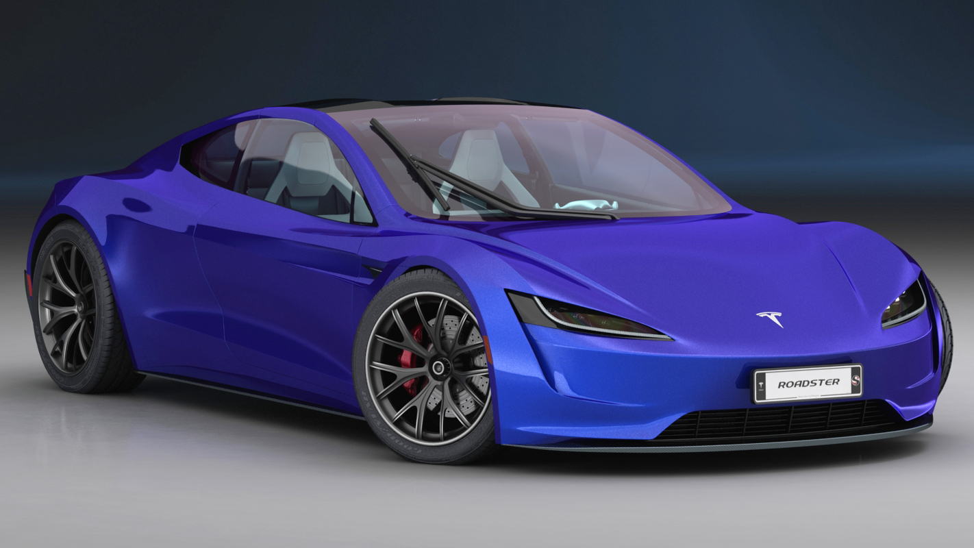 tesla roadster3d模型