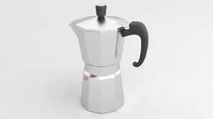 moka pot coffee 3D