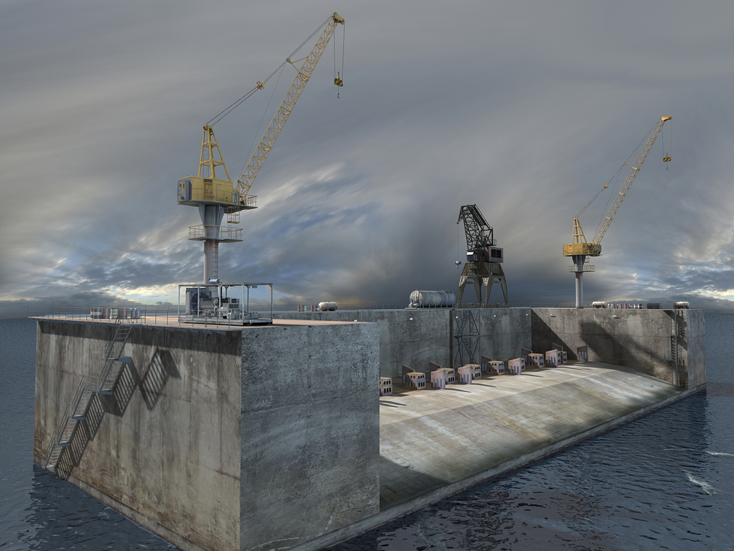 Dry dock 3D model - TurboSquid 1377714