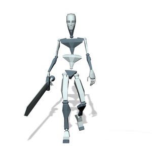 Solider walking and turn walk back