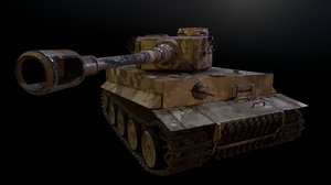 tiger 1 tank 3D model