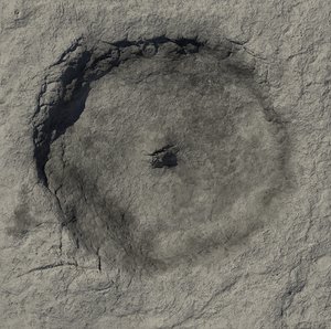 tycho crater 3D model