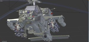 3D apache helicopter