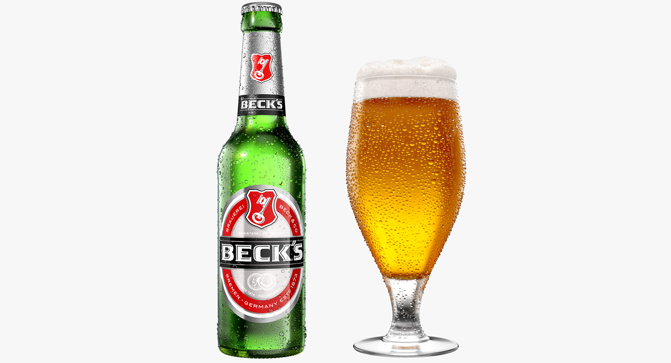 modeled beer bottle glass 3d model
