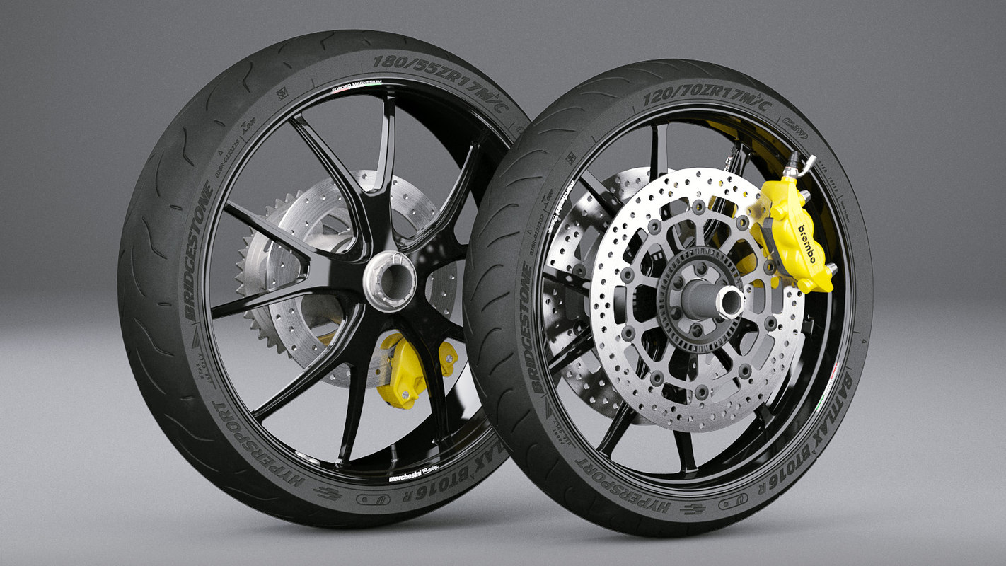 3D model motorcycle wheels TurboSquid 1379404